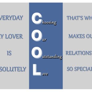 COOL – Choosing Our Outstanding Love (Romantic Trifold Design)