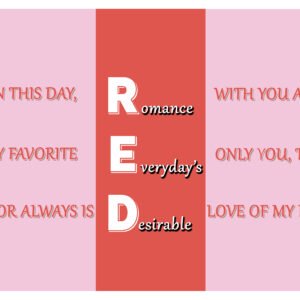 RED – Romance Everyday’s Desirable (Love Trifold Design)