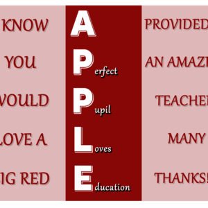 APPLE – A Perfect Pupil Loves Education