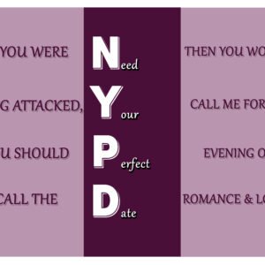 NYPD – Need Your Perfect Date (Romantic Trifold Design)